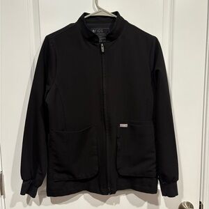 Figs Women Black Sebina Scrub Jacket